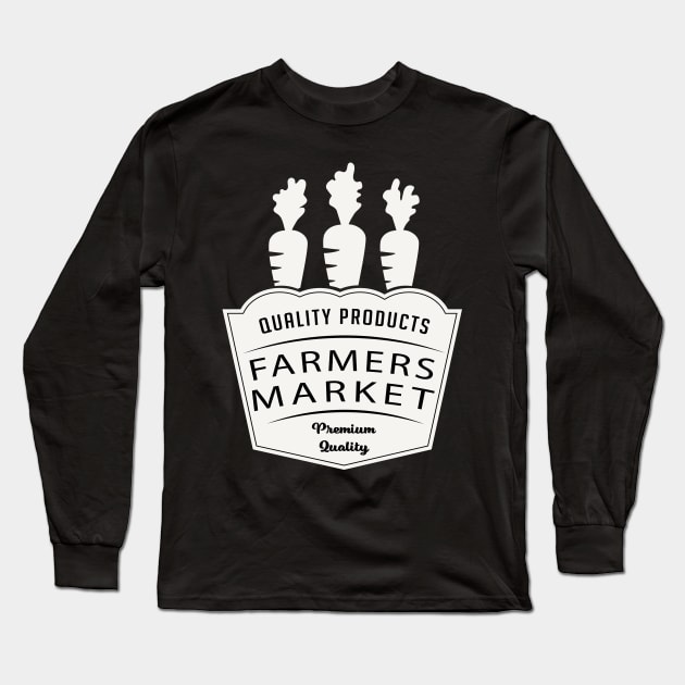 Farmer's Market Products Long Sleeve T-Shirt by SWON Design